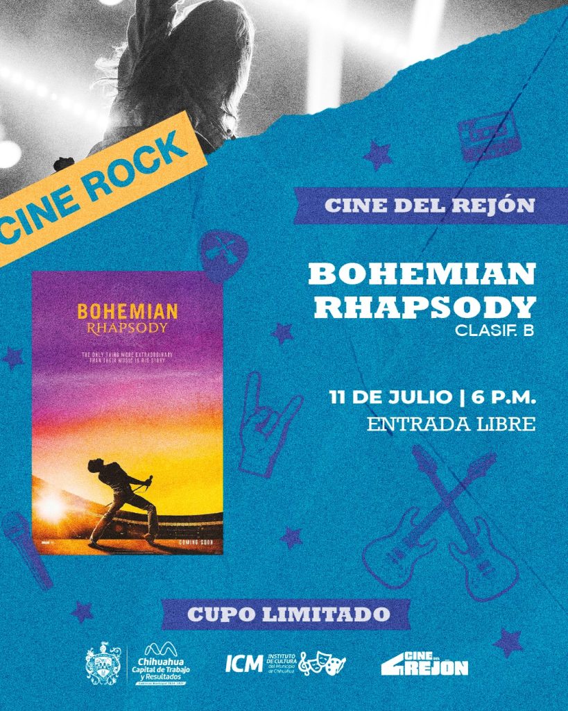Invita ICM al “Cine Rock” en  El Rejón