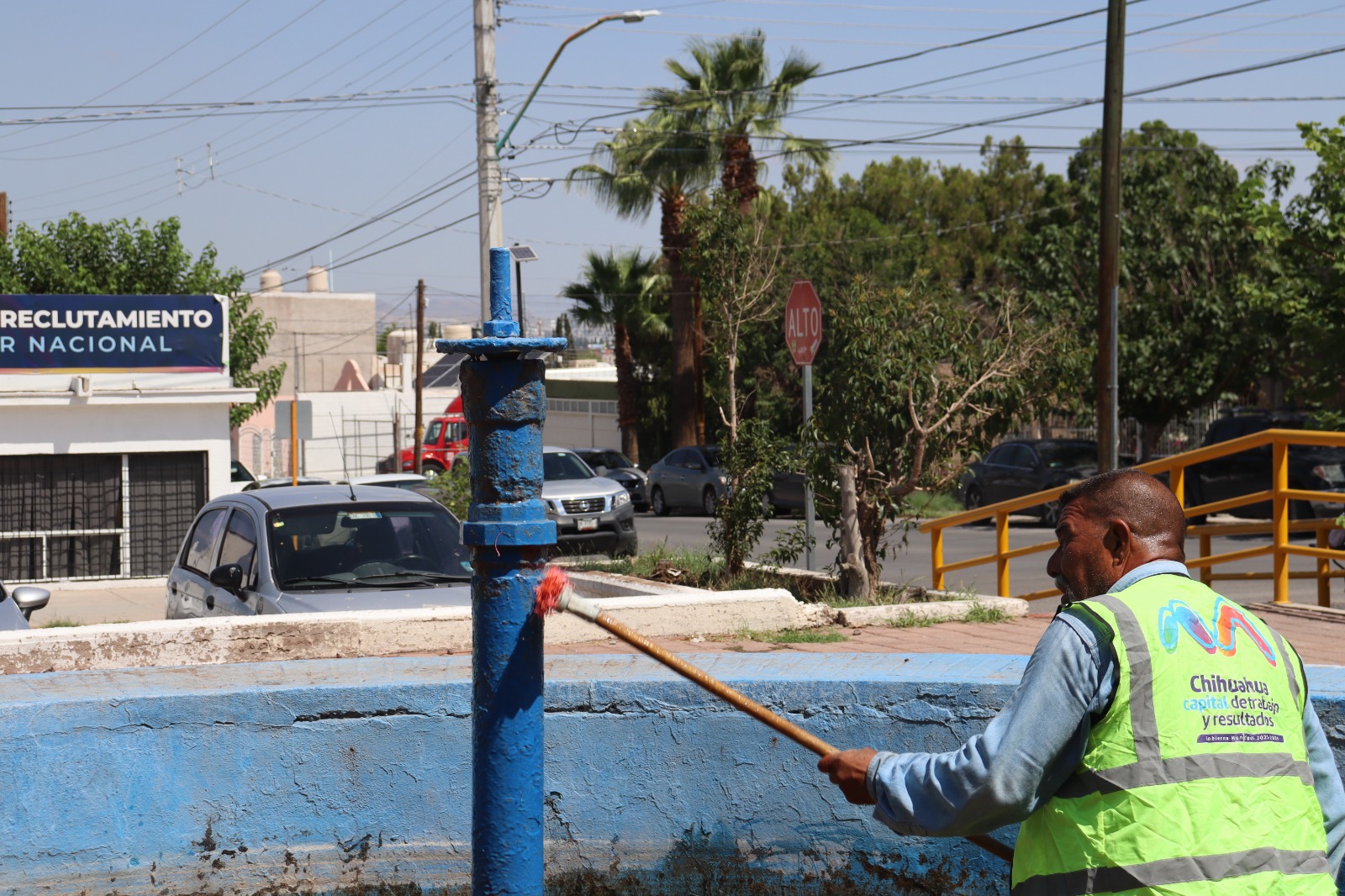 Gobierno Municipal mantiene en óptimas condiciones las fuentes