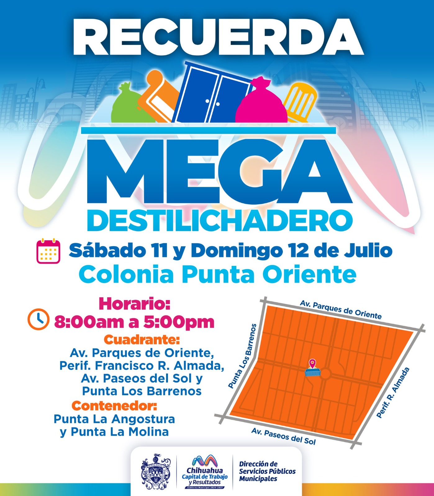 ¡Recuerda! Llegará Mega Destilichadero a punta oriente