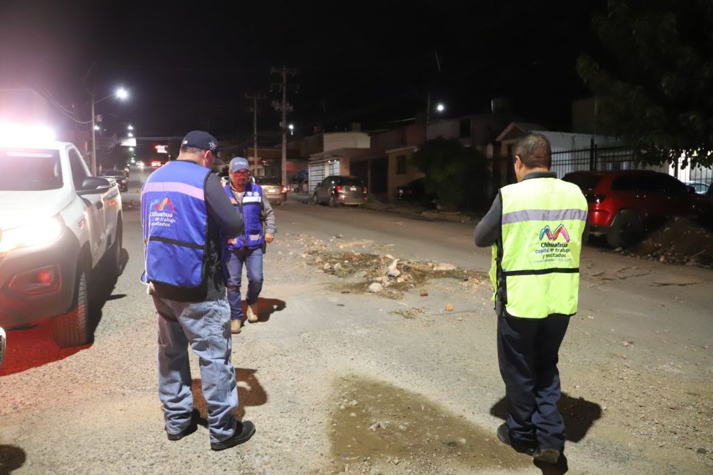 Realizaron operativo nocturno tras lluvias en la capital