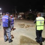 Realizaron operativo nocturno tras lluvias en la capital