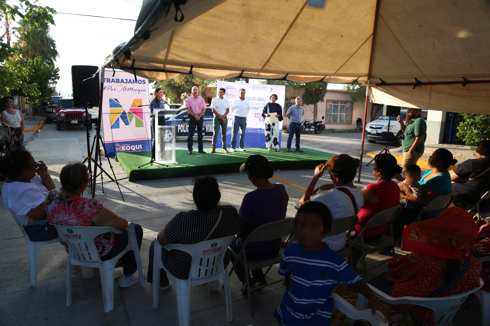 Entregan JCAS y Municipio de Meoqui rehabilitación de la calle Pascual Orozco