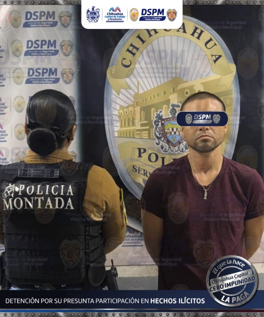 Policía Montada detiene a hombre con presunta droga